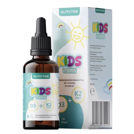 Almitas Vitamini za decu D3+K2 (730 kapi)